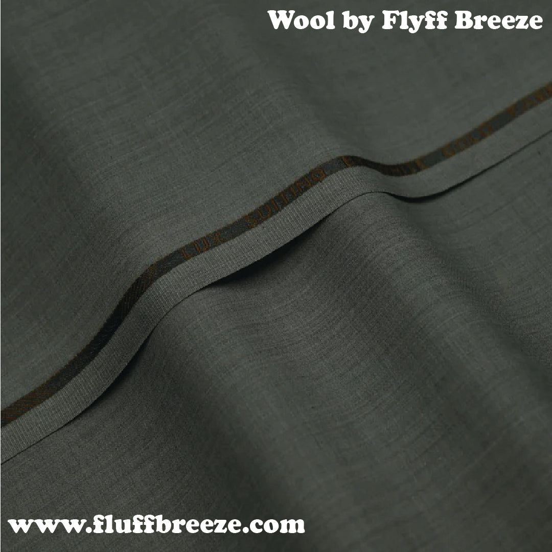 Grey Bird Eye Textured Wool Blend, Tropical Exclusive Suiting Fabric